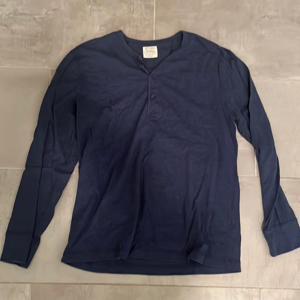 J. Crew men’s blue Henley